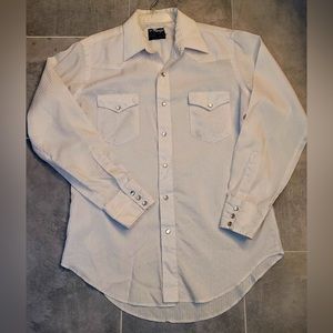 Vintage Wrangler Western Shirt With Long Tails and Single NeedleTailoring 16/34